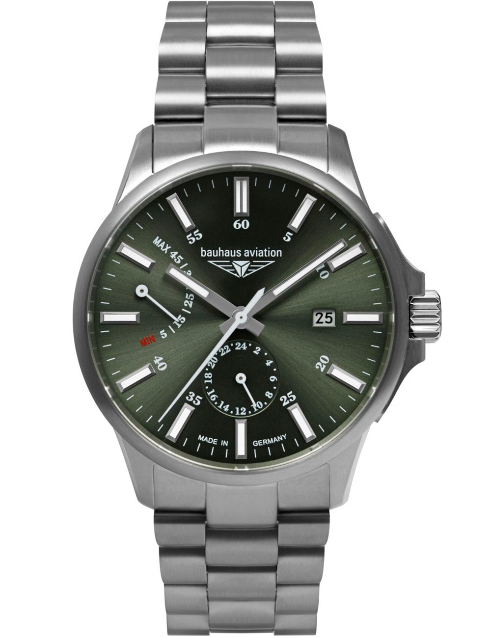 Bauhaus 2860M-4 Aviation Automatik Titanium 42mm 10ATM