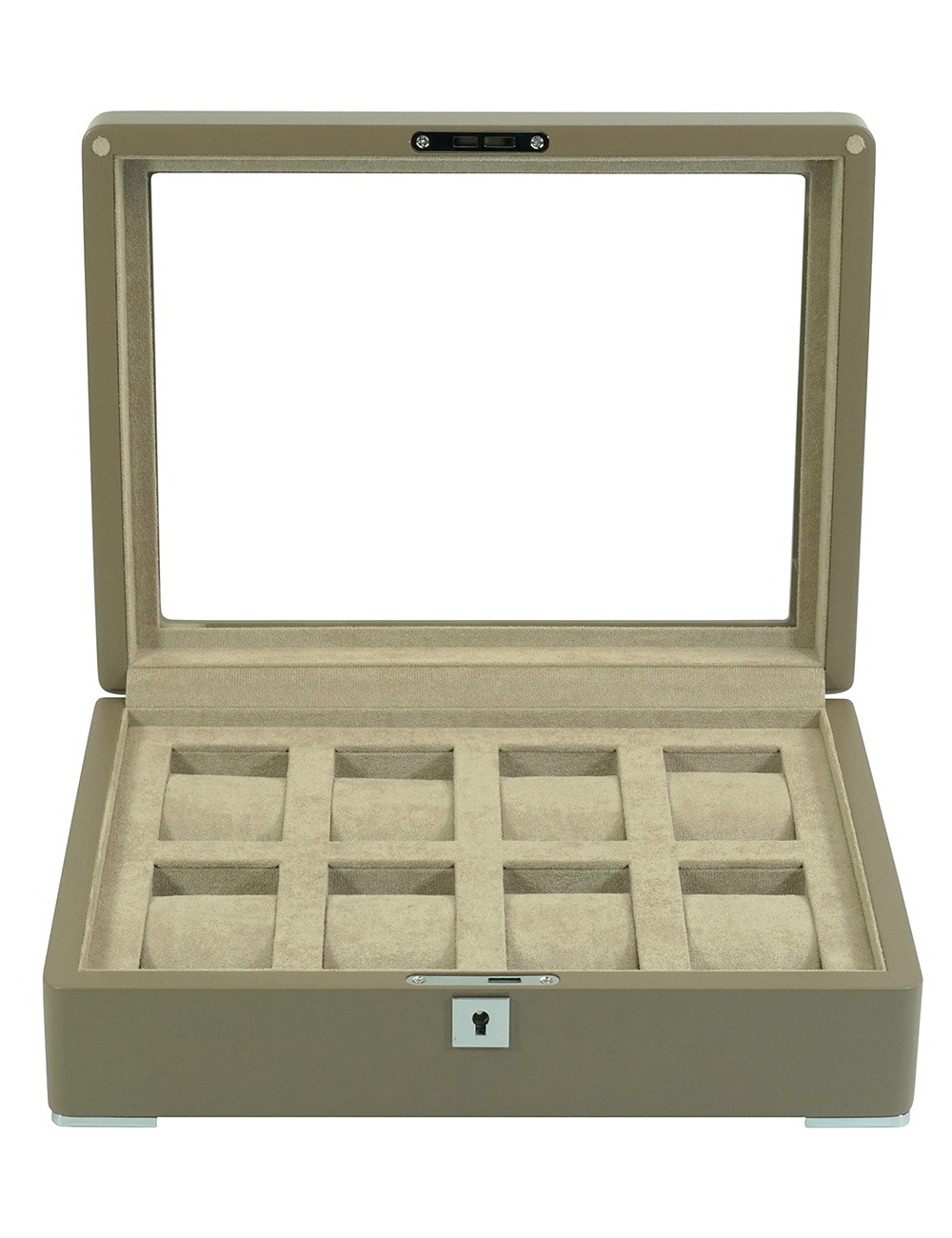 Úložný box na hodinky Rothenschild RS-3420-8-TAN-TAN hnědý s béžovým sametem