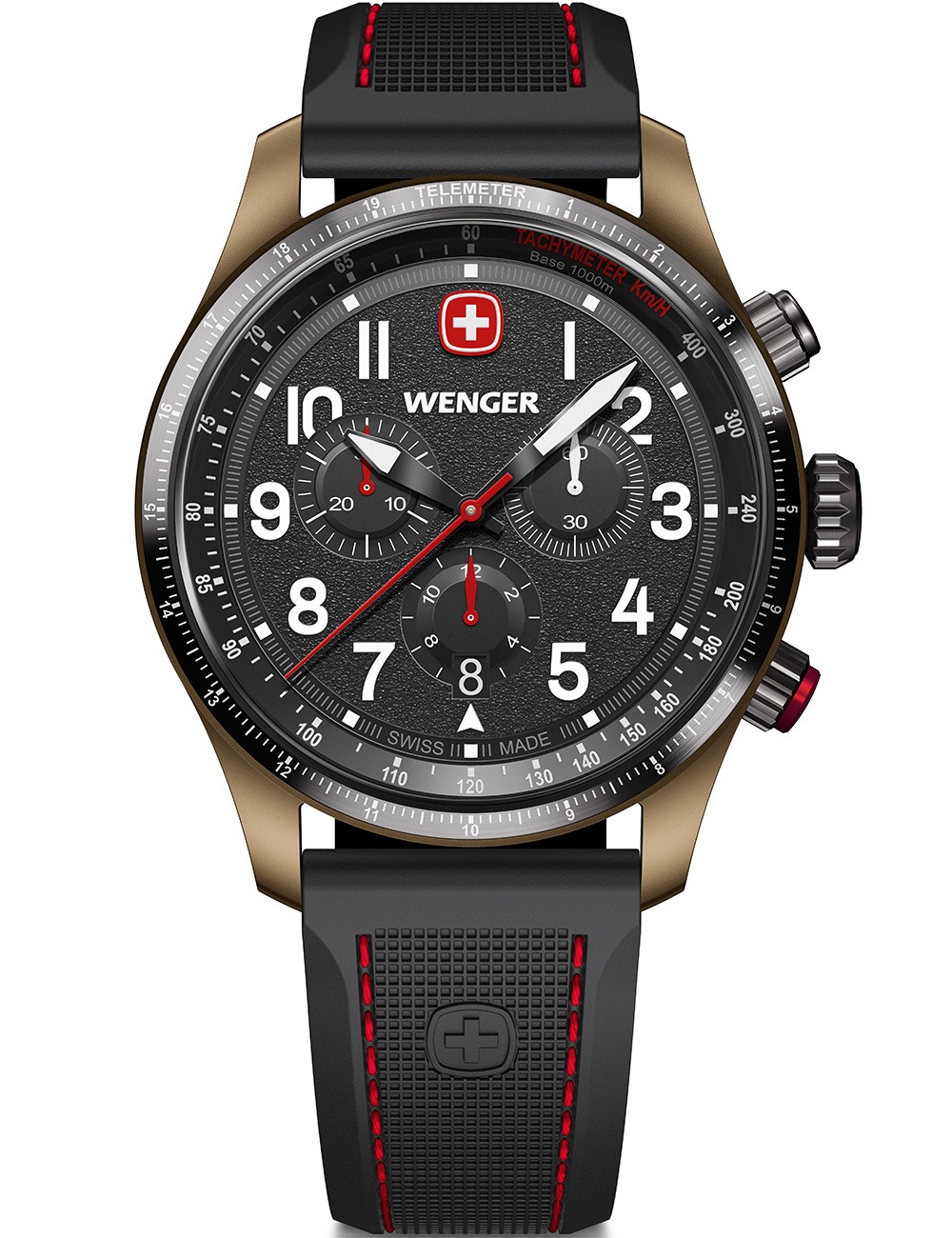 Wenger 01.0543.113 Terragraph Chrono 43mm 10ATM