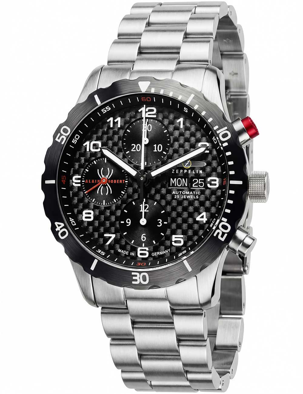 Zeppelin 7216M-2 Alain Robert Automatic Chrono Limited 42mm 10 ATM