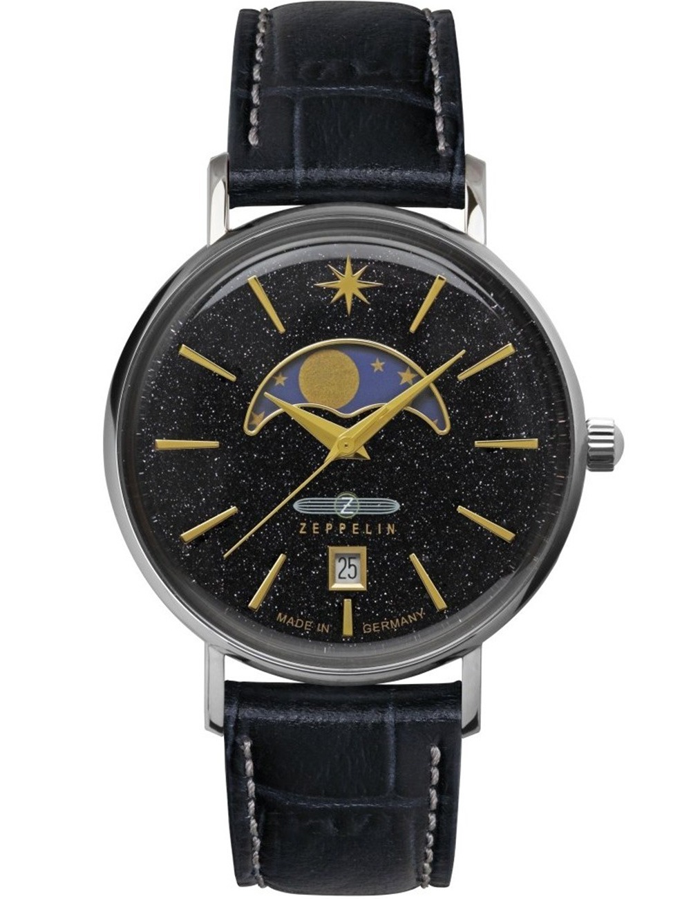 Zeppelin 8137-2 Luna Mondphase 36mm 5ATM