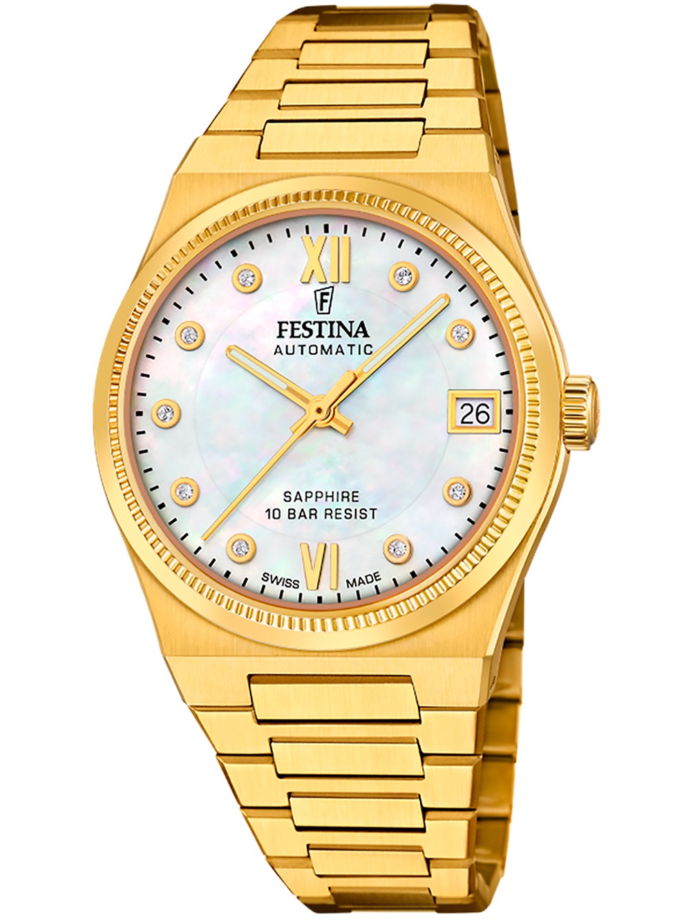 Festina F20033/1 Swiss Made Rivé Automatic 35mm 10ATM