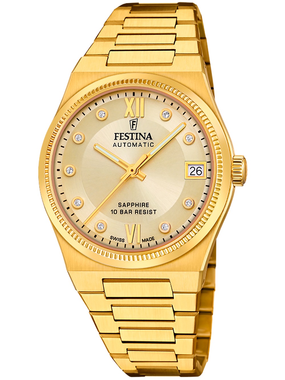 Festina F20033/2 Swiss Made Rivé Automatic 35mm 10ATM