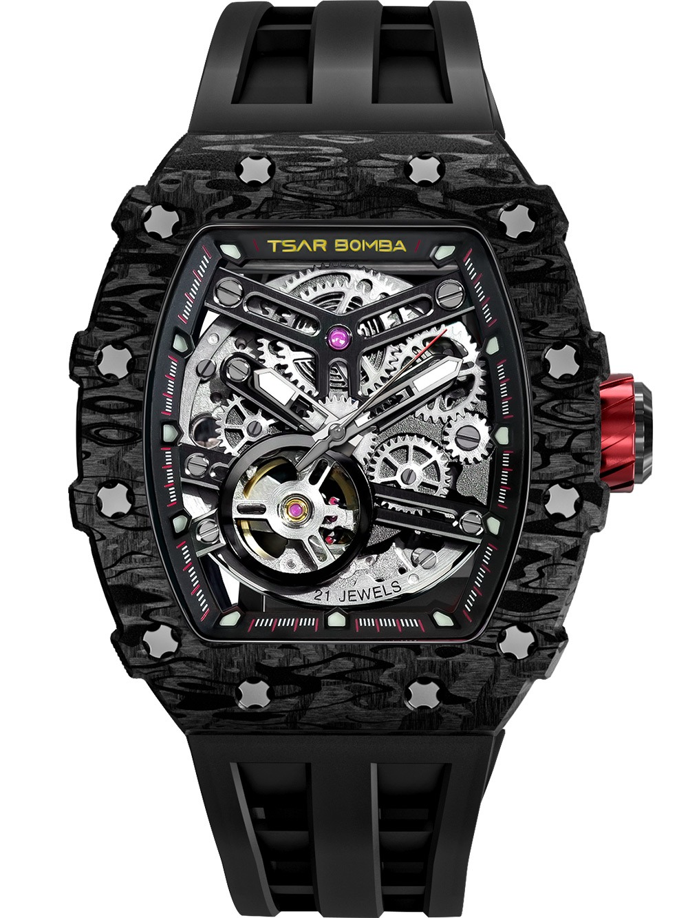 Tsar Bomba TB8208CF-08 Elementar Carbon Fiber Automatic 44mm 5ATM