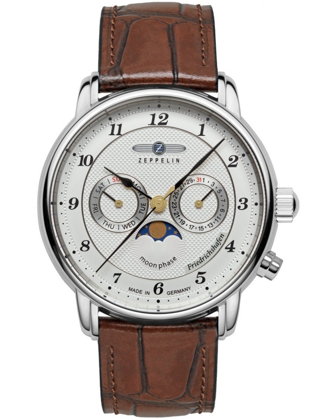 Zeppelin 8536-1 Friedrichshafen Moon Phase 40mm 5ATM