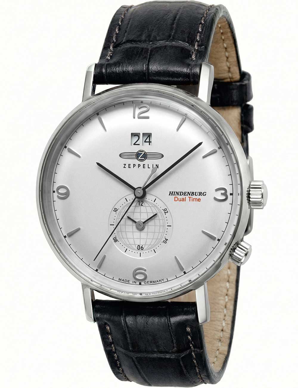 Zeppelin 8044-1 Hindenburg Dual Time 40mm 5ATM