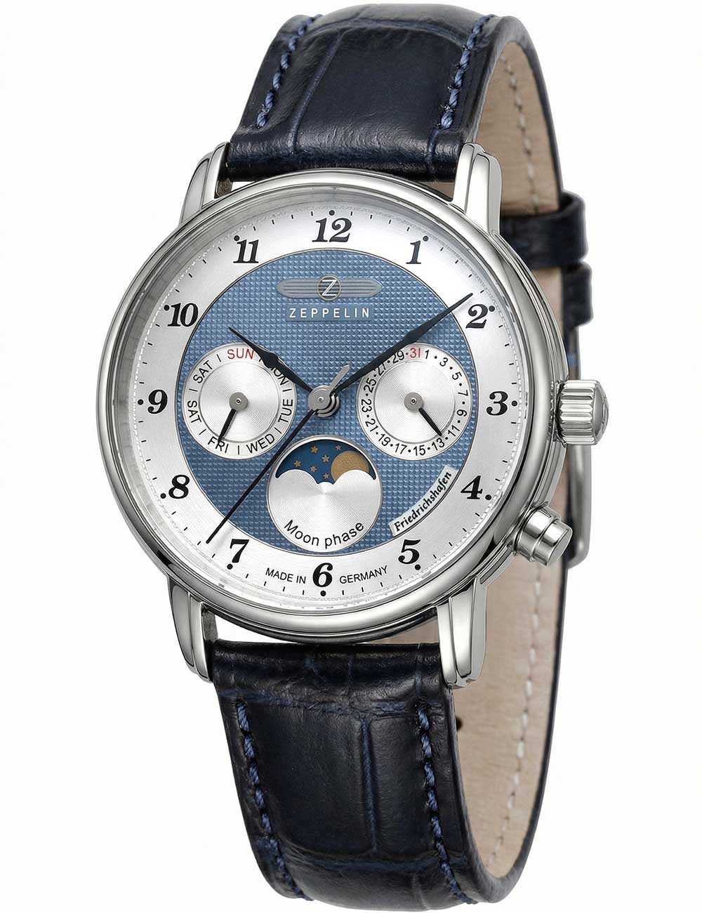 Zeppelin 8537-3 Friedrichshafen Moon Phase 35mm 5ATM