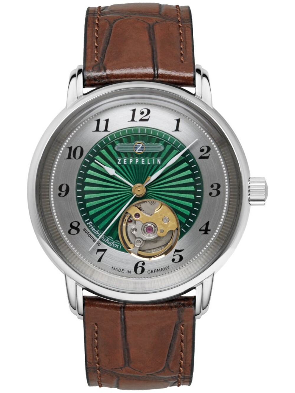Zeppelin 8567-2 Friedrichshafen Open Heart Automatik 36mm 5ATM