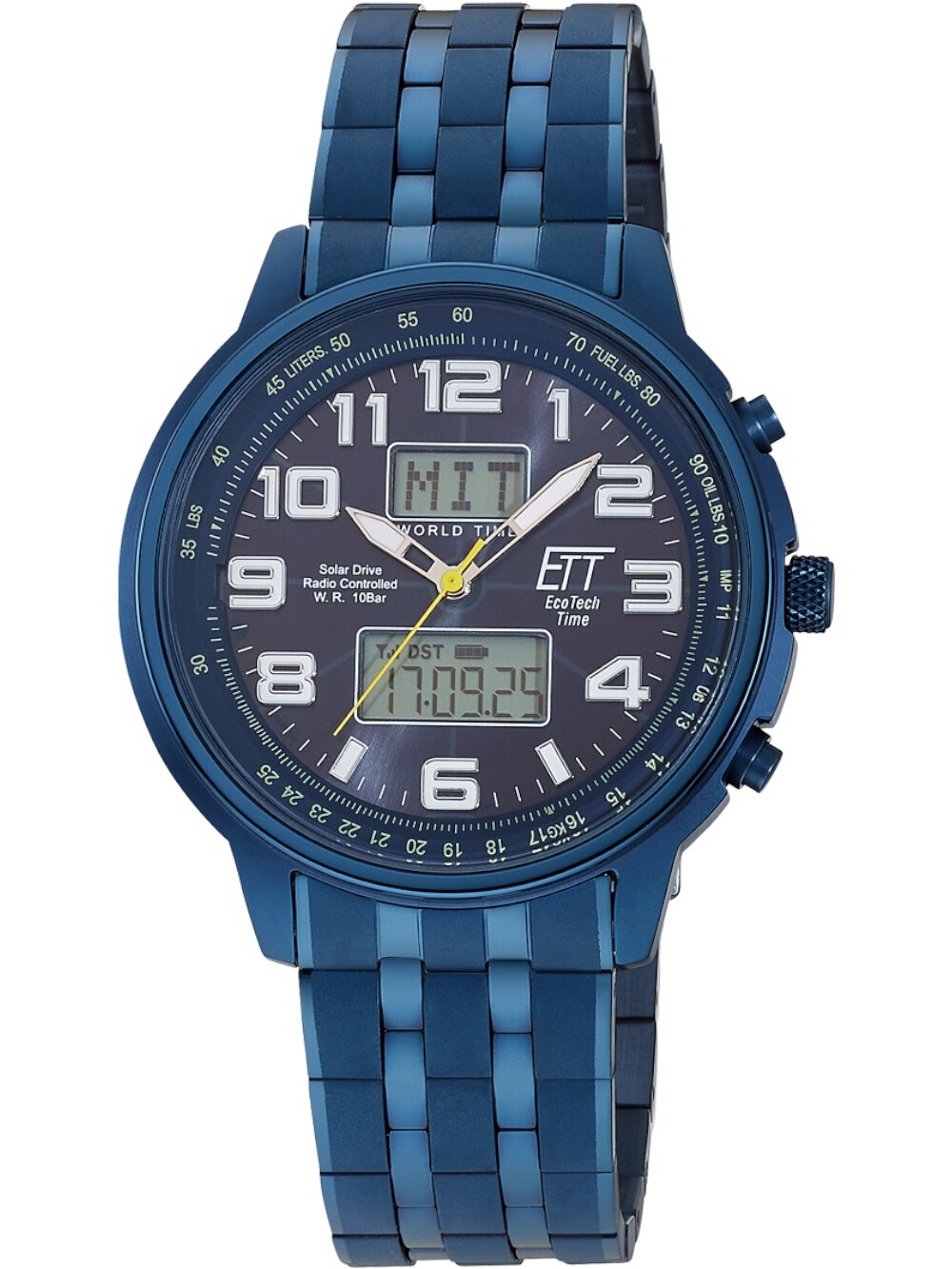 ETT Eco Tech Time EGS-11735-32M Solar Drive Radio-controlled 48mm 10ATM