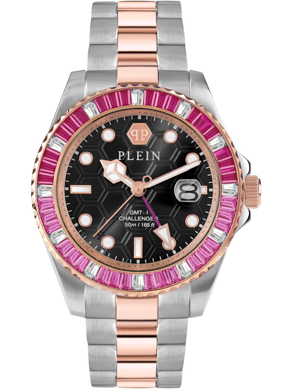 Philipp Plein PWPZA0424 GMT-I Challenger Baguettes 44mm 5ATM