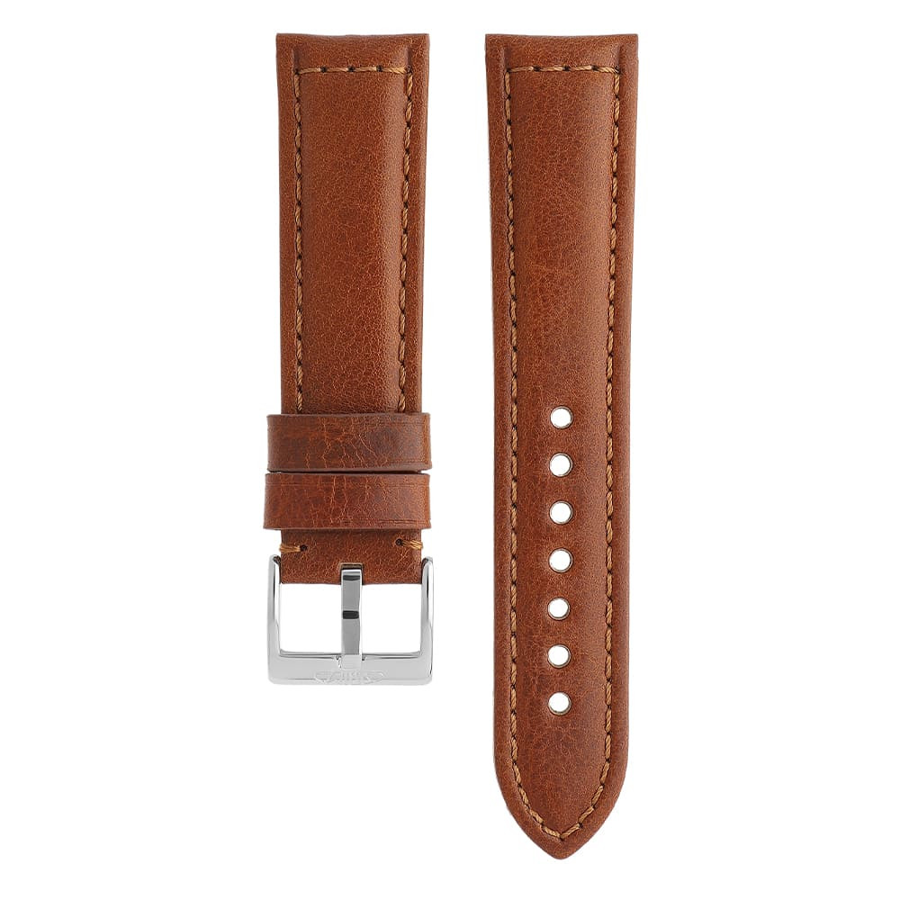 PRIM Řemínek RB.15895 (22 mm) - světle hnědý, Hnědá