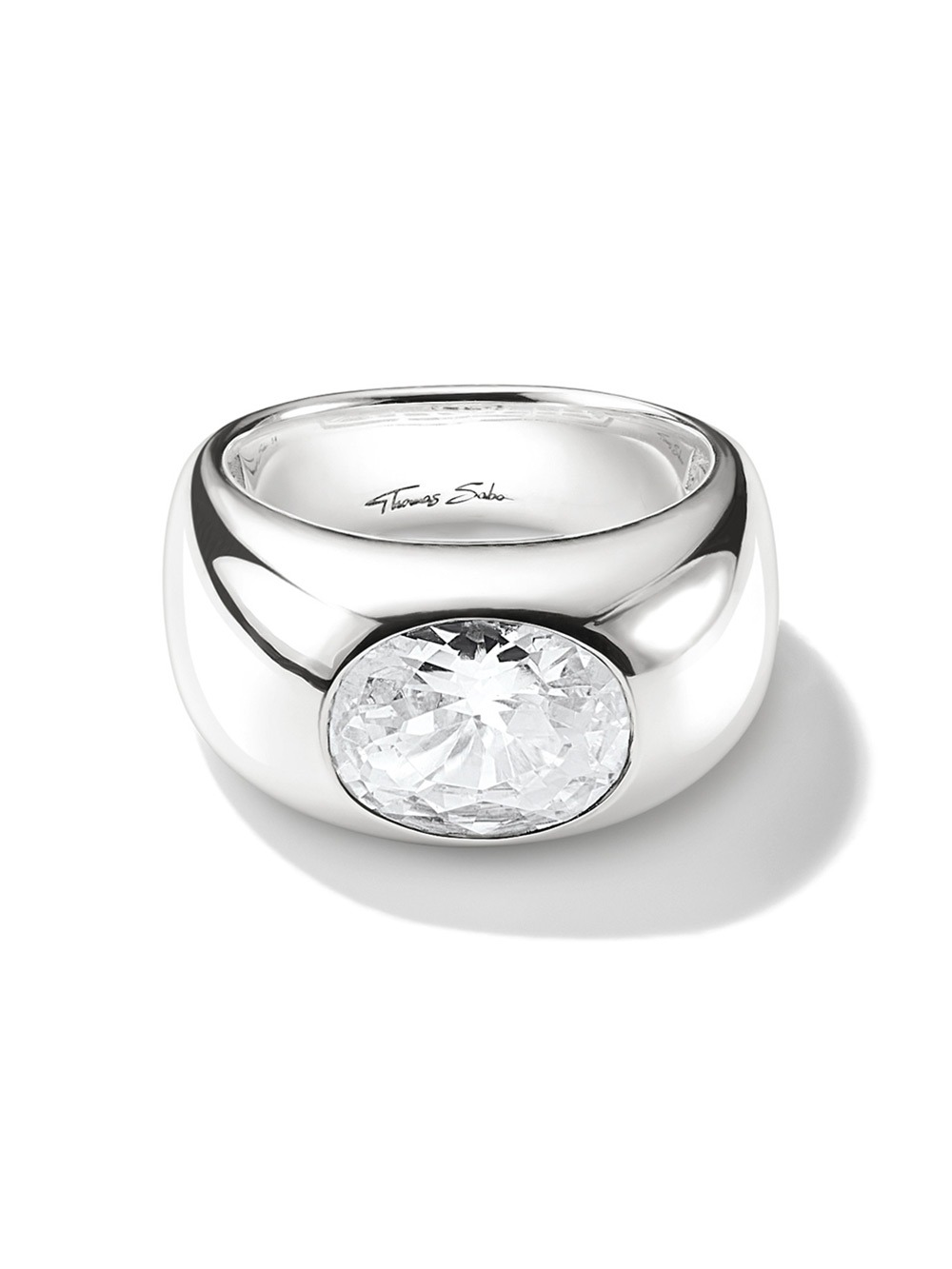 Thomas Sabo TR2520-051-14-58 prstýnek with white zirconia stone Silver