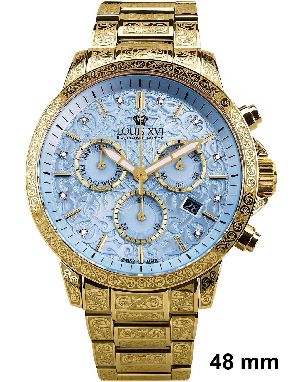 Louis XVI LXVI4003 Palais Royale 2.0 Diamond 48mm 10ATM
