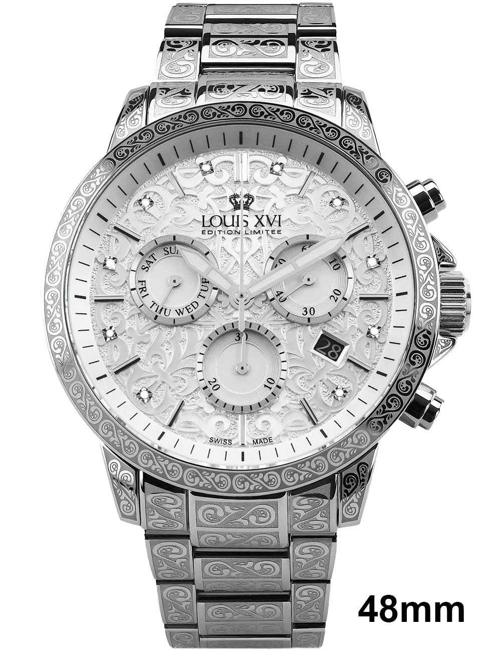 Louis XVI LXVI4021 Palais Royale 2.0 Diamond 48mm 10ATM