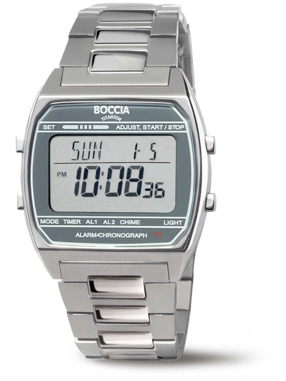 Boccia 3738-05 Titanium Digital Chronograph 37mm 5ATM