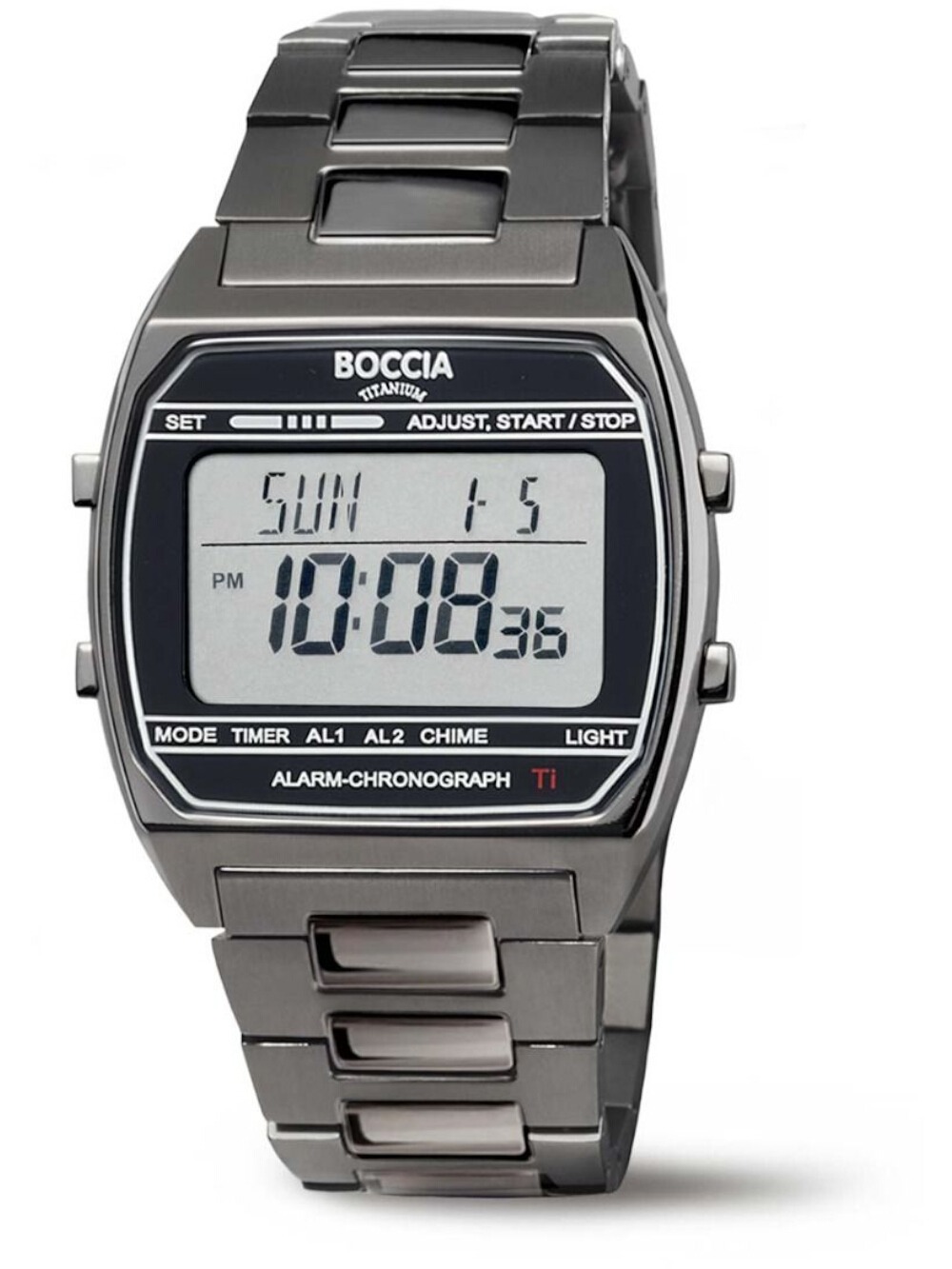 Boccia 3738-07 Titanium Digital Chronograph 37mm 5ATM