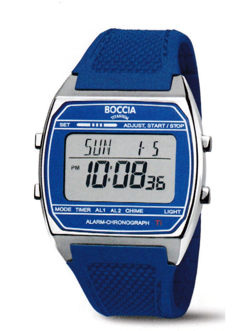 Boccia 3738-02 Titanium Digital Chronograph 37mm 5ATM