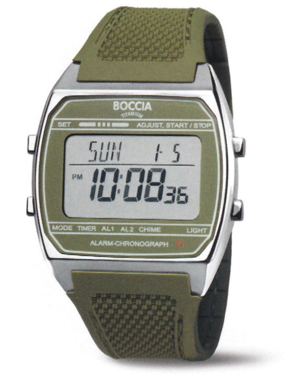 Boccia 3738-03 Titanium Digital Chronograph 37mm 5ATM