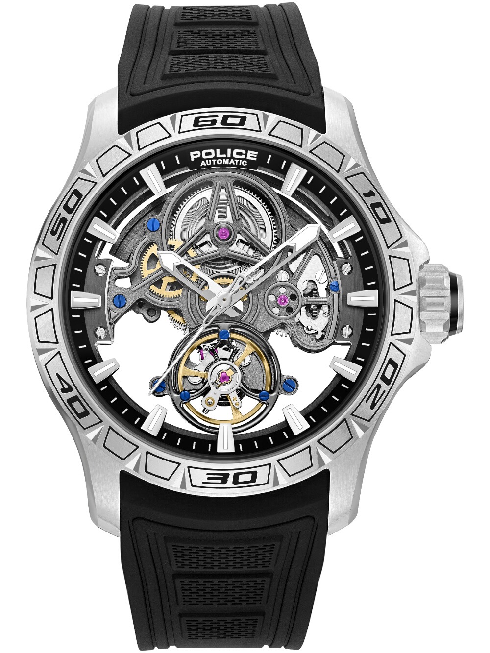 Police PEWGR0097801 Spirit Automatic 45mm 5ATM
