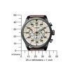 citizen geh use schwarz ziffernblatt ivory armband braun ca4215 04w 3