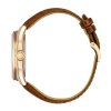 citizen geh use gold plattiert ziffernblatt champagner armband braun aw1753 10a