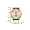 citizen geh use gold plattiert ziffernblatt ivory armband braun aw0102 13ae 2