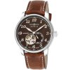 zeppelin 7666 4 graf zeppelin lz127 automatic open heart brown mens watch 1
