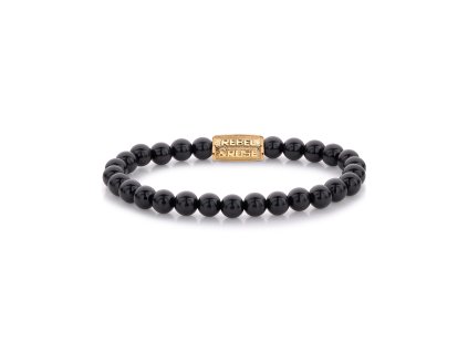 Rebel & Rose RR-60100-G-L Mens náramek - Black Velvet