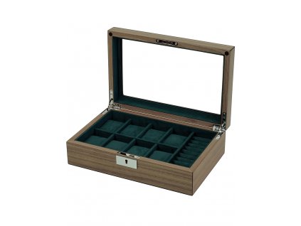 Rothenschild RS-2442-W box na hodinky a šperky walnut + CL