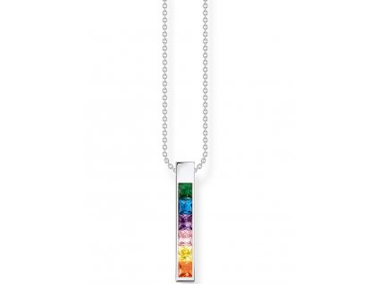 Thomas Sabo KE2113-166-7 Ladies Necklace - Rainbow Stone