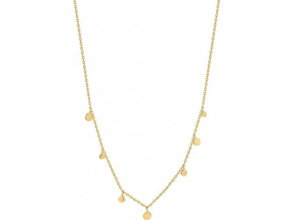 Ania Haie NAU001-05YG Ladies Necklace - Gold Mixed Disc