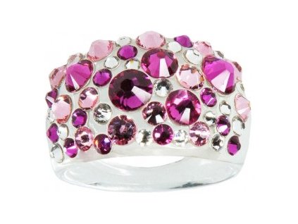 Prsten LEVIEN BY SWAROVSKI Bubble FUGHSIA RBB59FUC