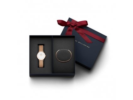 Set DANIEL WELLINGTON Petite Melrose DW00500204 (Hodinky DW00100163, náramek DW00400003)