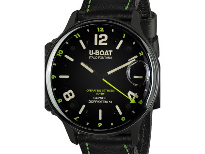 U-Boat 9675 Capsoil Doppiotempo DLC GMT 55mm