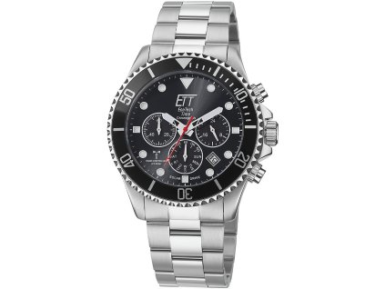 ETT Eco Tech Time EGS-11607-25M Professional Solar Radio Controlled Chrono 44mm