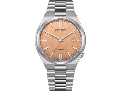 citizen geh use silberfarben ziffernblatt orange armband silberfarben nj0159 86z 1