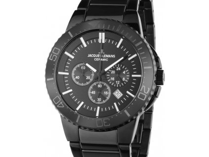 Jacques Lemans 1-2166B Colmar Ceramic Chrono 43mm 10ATM