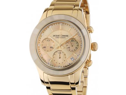 Jacques Lemans 1-2151H Venice Ladies Chrono 38mm 5ATM