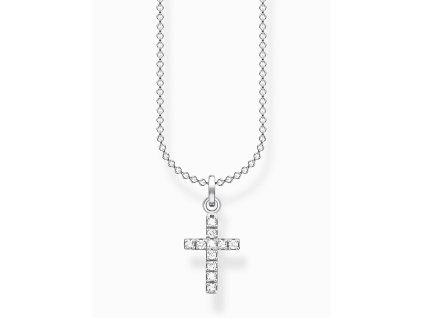 Thomas Sabo KE2069-051-14-L38V Silver necklace cross pavé
