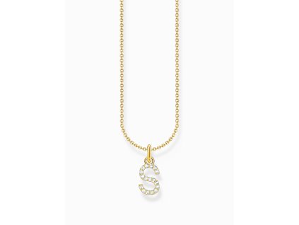 Thomas Sabo KE2258-414-14-L45V Gold-plated necklace letter S