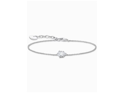 Thomas Sabo A2159-051-14-L19V Silver náramek s bílým zirkonem drop