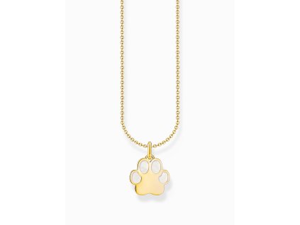 Thomas Sabo KE2266-427-14-L45V Gold-plated chain with paw pendant