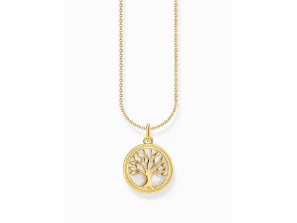 Thomas Sabo KE2220-427-39-L45V Gold-plated necklace with tree of love pendant