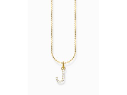 Thomas Sabo KE2249-414-14-L45V Gold-plated necklace letter J