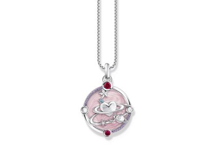Thomas Sabo PE959-340-9 Silver pendant with pink enamel