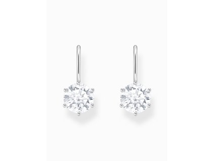 Thomas Sabo H2287-051-14 Silver dangle earrings with white cubic zirconia