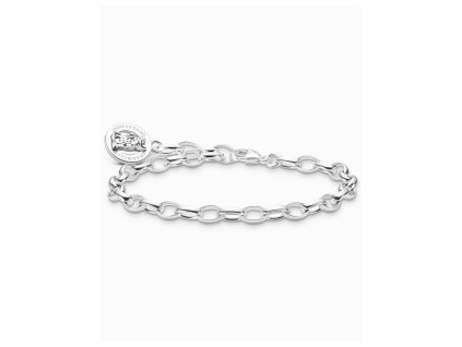 Thomas Sabo X0291-001-21-L17 Silver náramek náramek with Goldbears logo ring