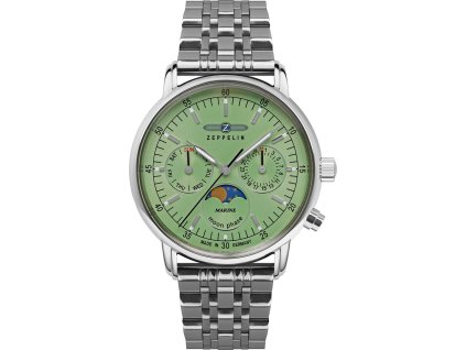 Zeppelin 8637M4 Méditerranée moon phase 36mm 5ATM