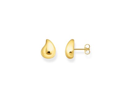 Thomas Sabo H2303-413-39 Bold - Gold-plated Drop Ear Studs 13,0 mm