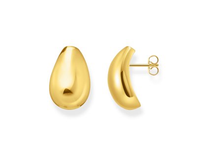 Thomas Sabo H2308-413-39 Bold - Gold-plated Teardrop Ear Studs 21,5 mm